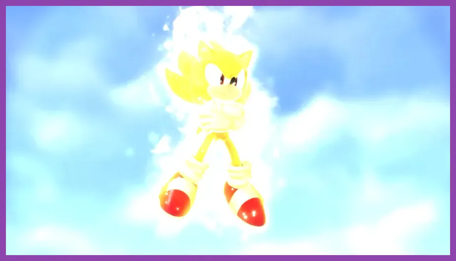 Sonic fighting Silver Sonic inside the Death Egg in Sonic Origins Plus