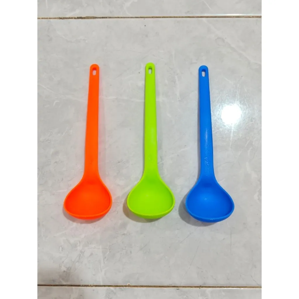 Set Centong Irus Warna 3 pcs / Irus Sayur Centong Sayur Soup Isi 3 Warna-Warni Plastik Tebal KH - Gambar 3