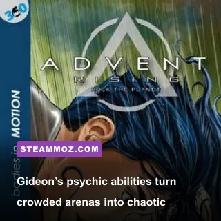 Gideon Wyeth using psychic powers during Advent Rising gameplay