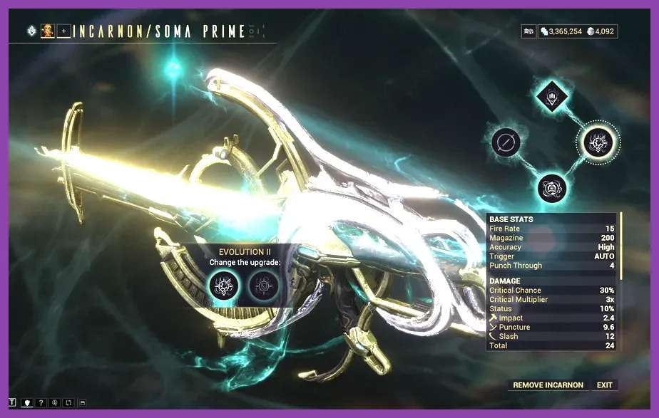 Using Warframe Incarnon weapons in combat