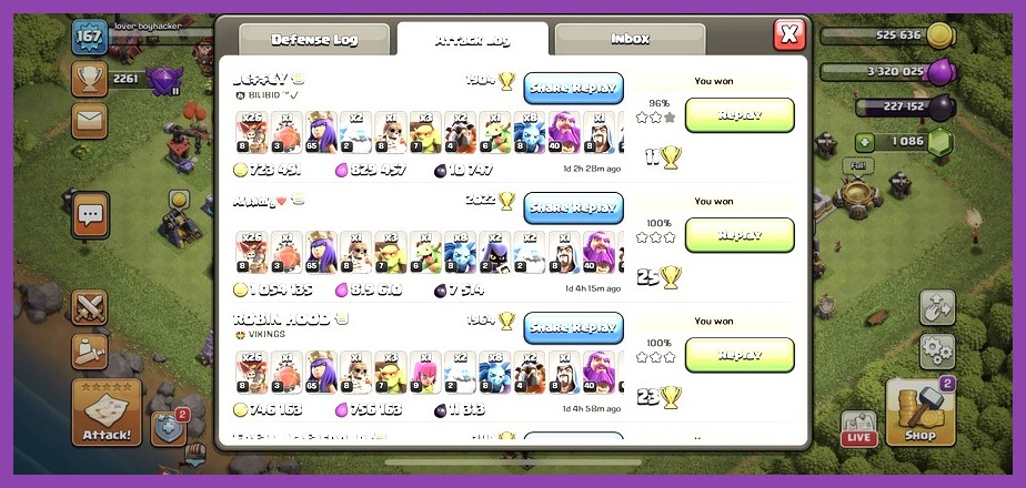 Clash of Clans sneaky goblin attack collecting resources from outer collectors