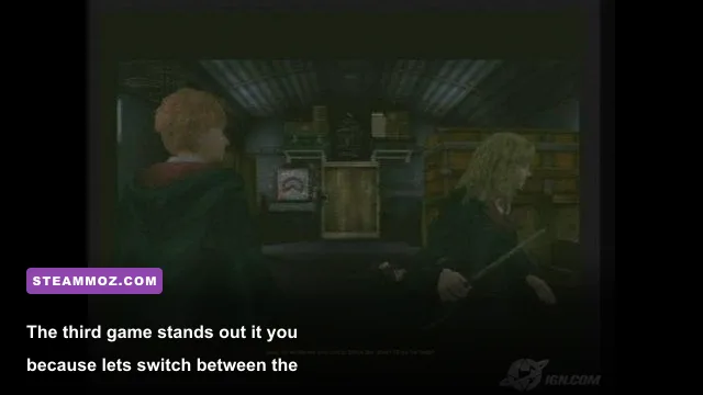 Harry, Ron, and Hermione playing together in Prisoner of Azkaban PC