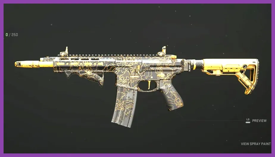 Warzone Mobile weapon camo progression with Gold camouflage unlock