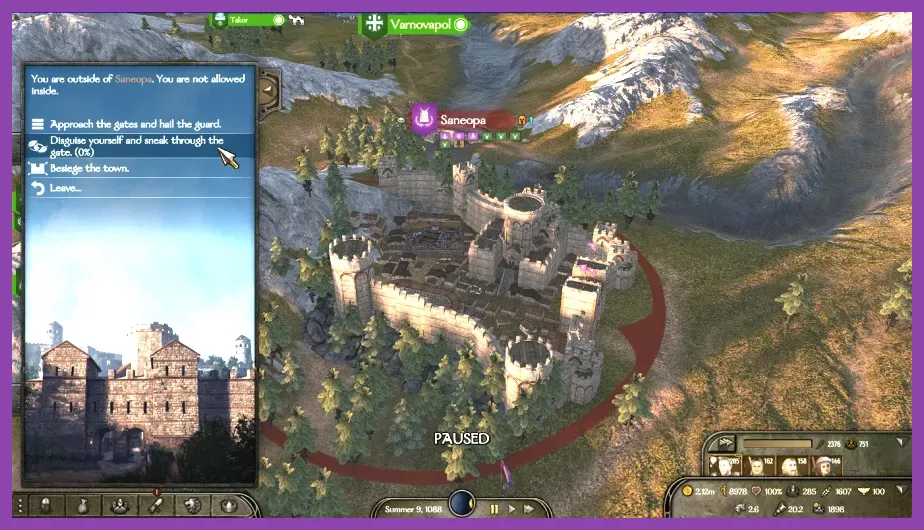 Bannerlord kingdom management and trade interface