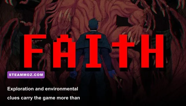 Burning Faith puzzle exploration gameplay in a shadowy interior