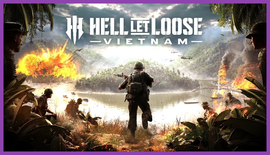 The dense vegetation makes spotting enemies incredibly difficult, forcing you to rely on sound and communication Hell Let Loose Vietnam hardcore jungle warfare gameplay screenshot