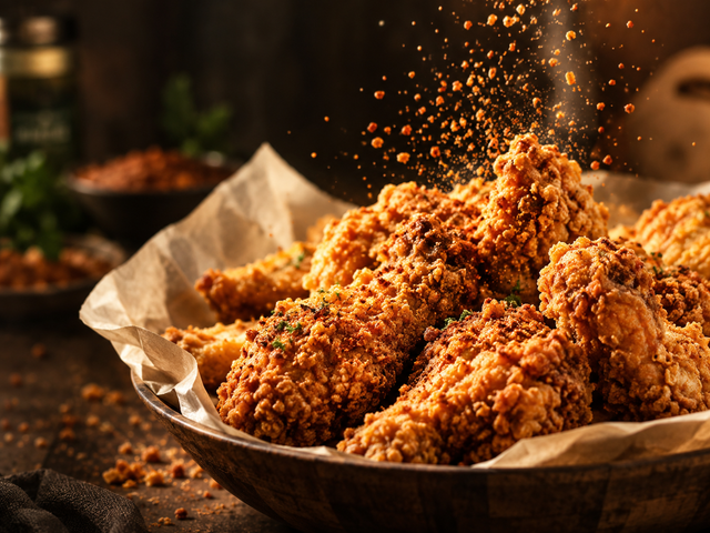 Rumavin seasoning on crispy fries