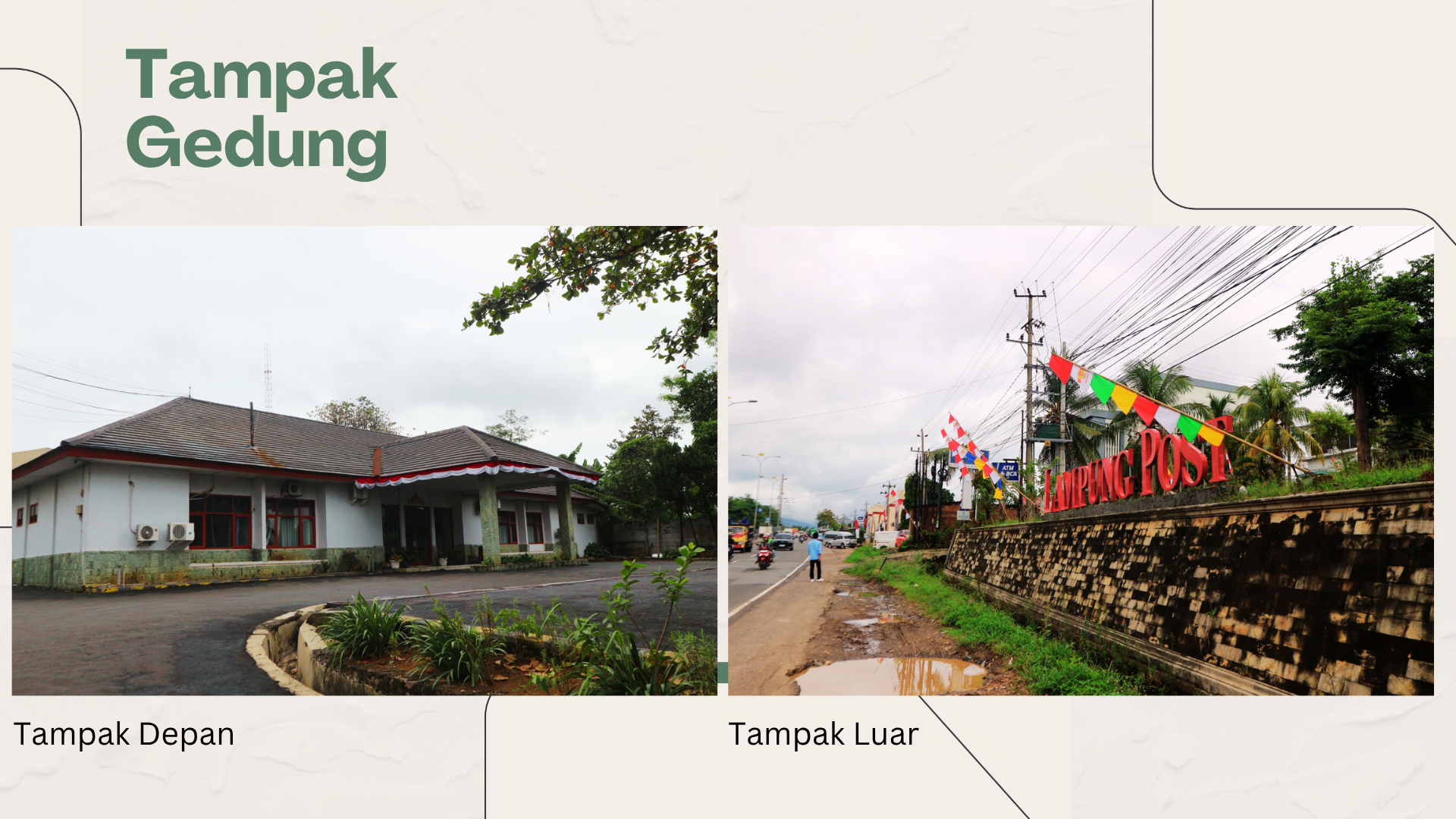 Tampak Depan Properti Lokasi Strategis