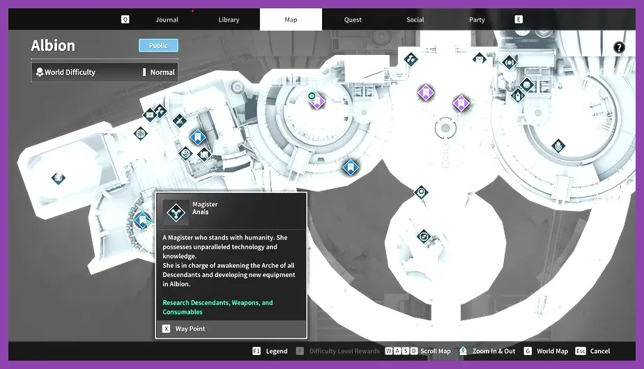 Albion hub upgrade station and vendor in The First Descendant