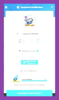 Nikke Overload equipment custom stats upgrade menu