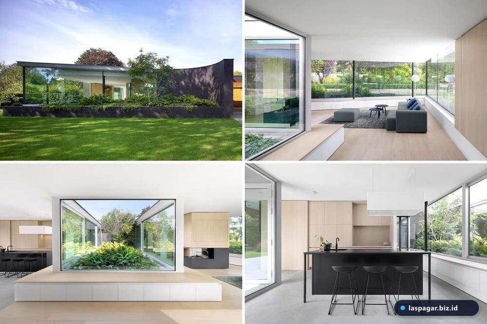 Hasil akhir renovasi rumah bertingkat rangka besi modern