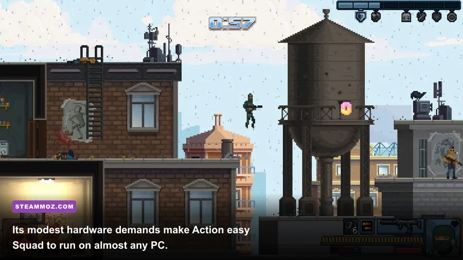 Door Kickers Action Squad urban mission running on PC through Steam