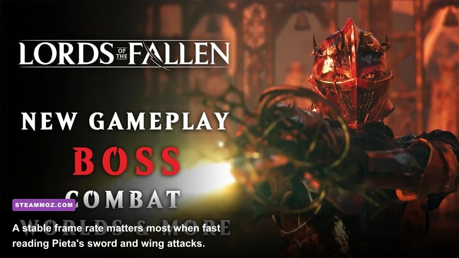 Pieta boss fight from The Lords of the Fallen on PC