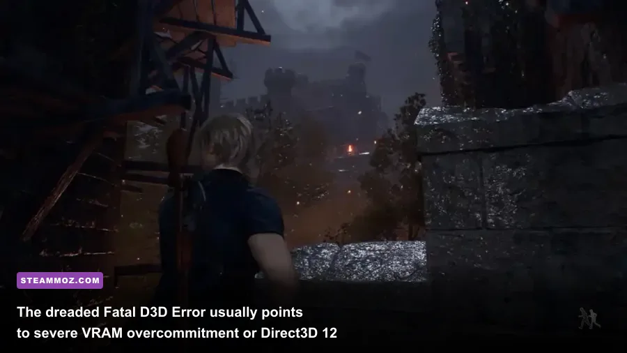 Resident Evil 4 remake Fatal D3D Error crash message window
