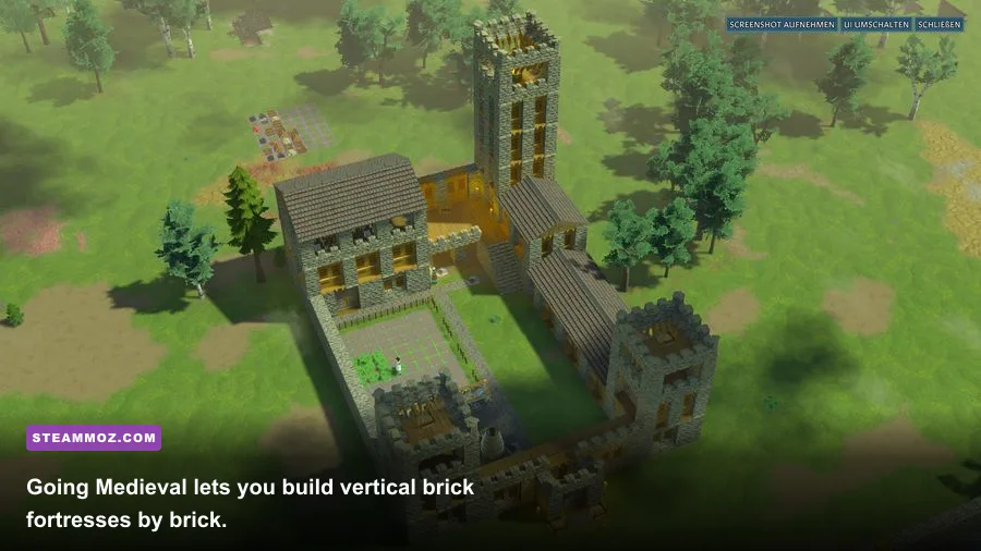 Going Medieval colony castle building gameplay screenshot