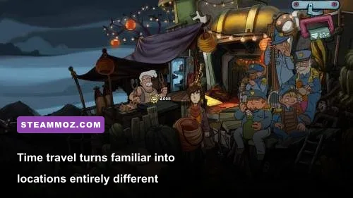 Time travel machinery and the Chronocaster in Deponia Doomsday