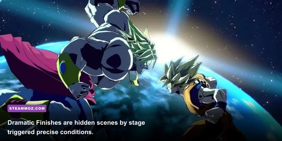 DRAGON BALL FighterZ Dramatic Finish cinematic between Goku and Frieza