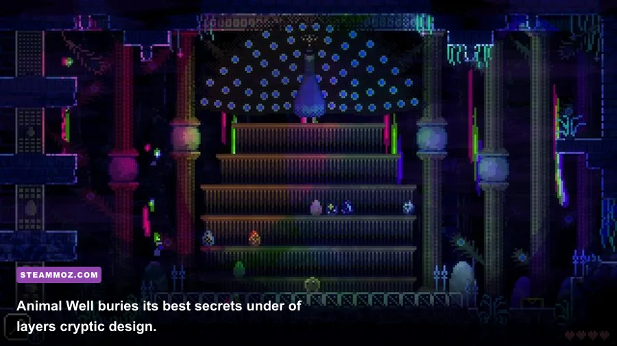 Animal Well player discovering a hidden golden egg secret
