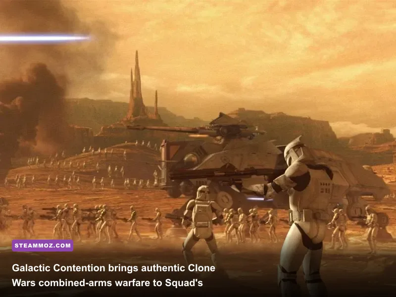 Clone troopers holding a trench line against battle droids in Galactic Contention