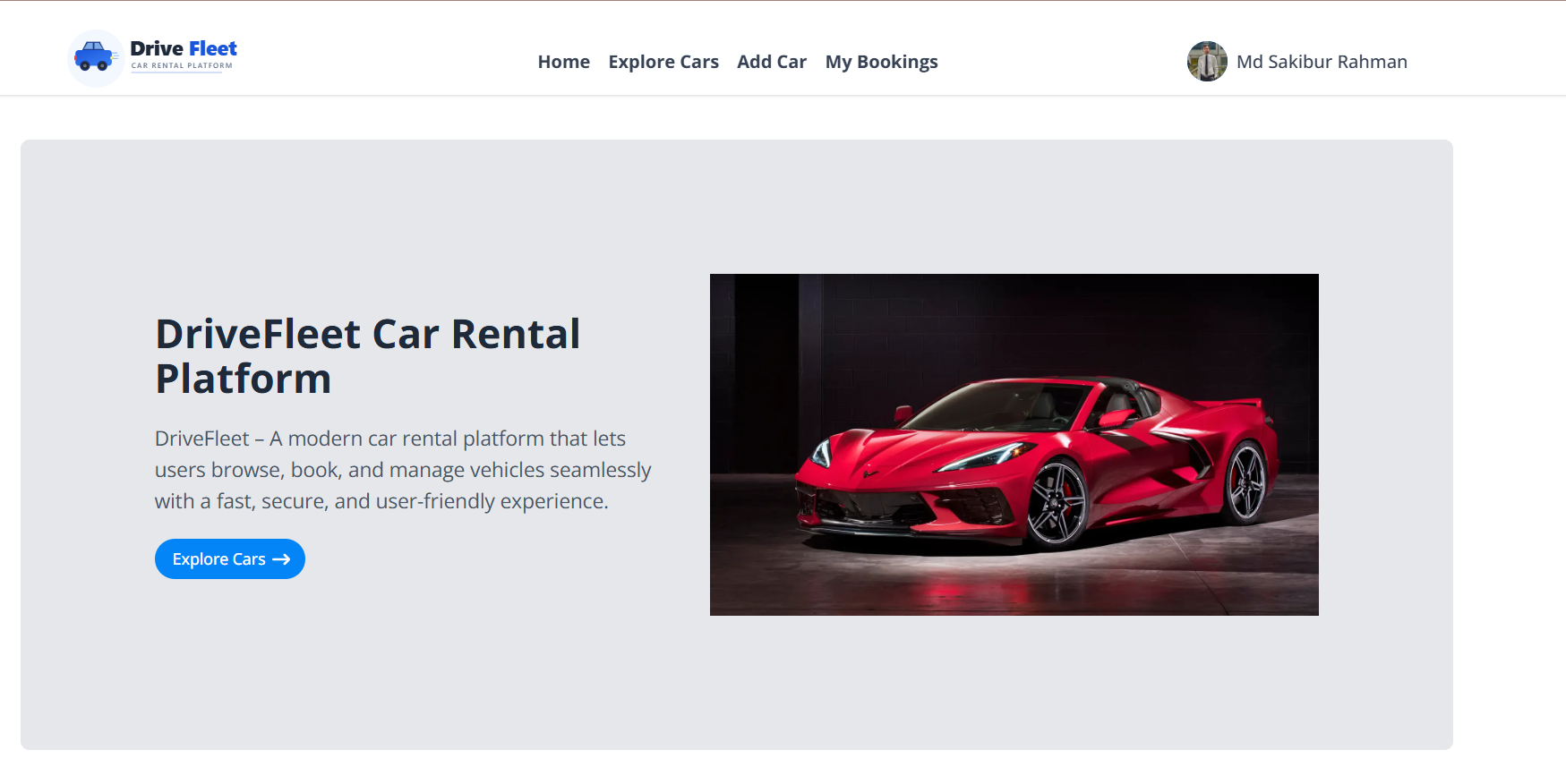DriveFleet – Car Rental Platform