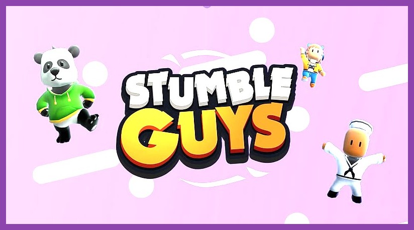 Stumble Guys character leaving fiery footsteps behind on Block Dash map