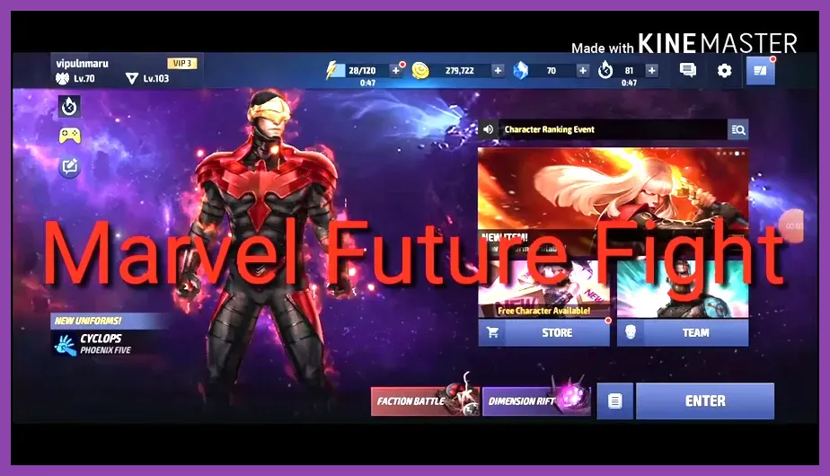 Marvel Future Fight World Boss combat action