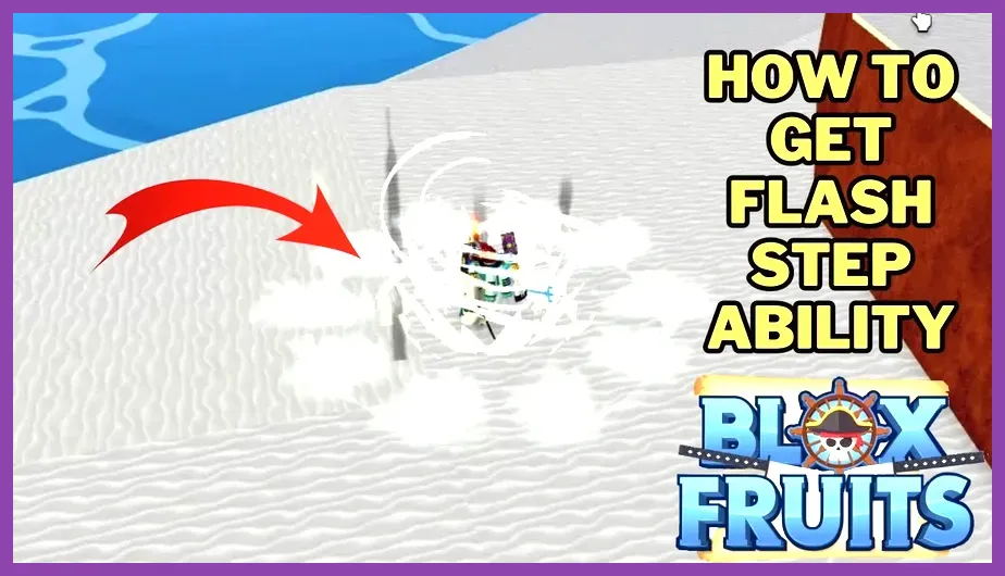 Player using Flash Step to teleport short distance in Blox Fruits