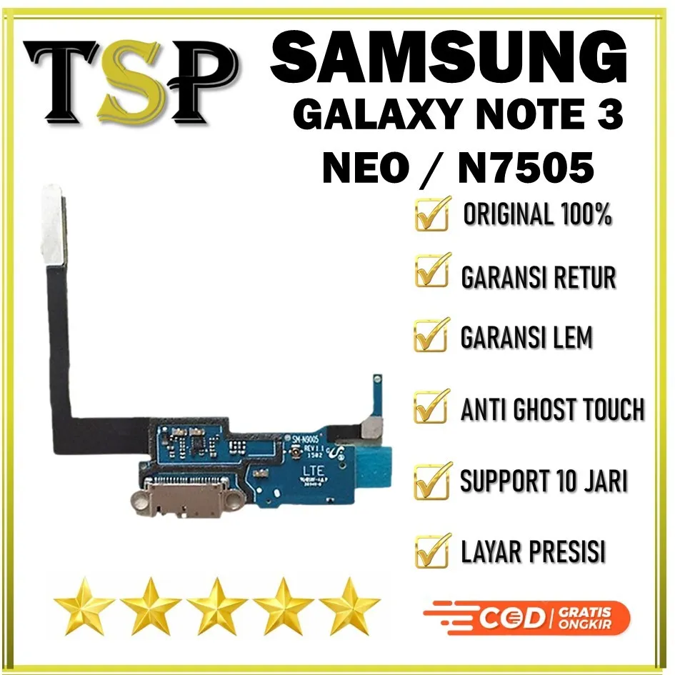 FLEXIBEL / FLEXIBLE / FLEKSIBEL C/C+UI BOARD+MIC SAMSUNG GALAXY NOTE 3 NEO / N7505 ORIGINAL 100%