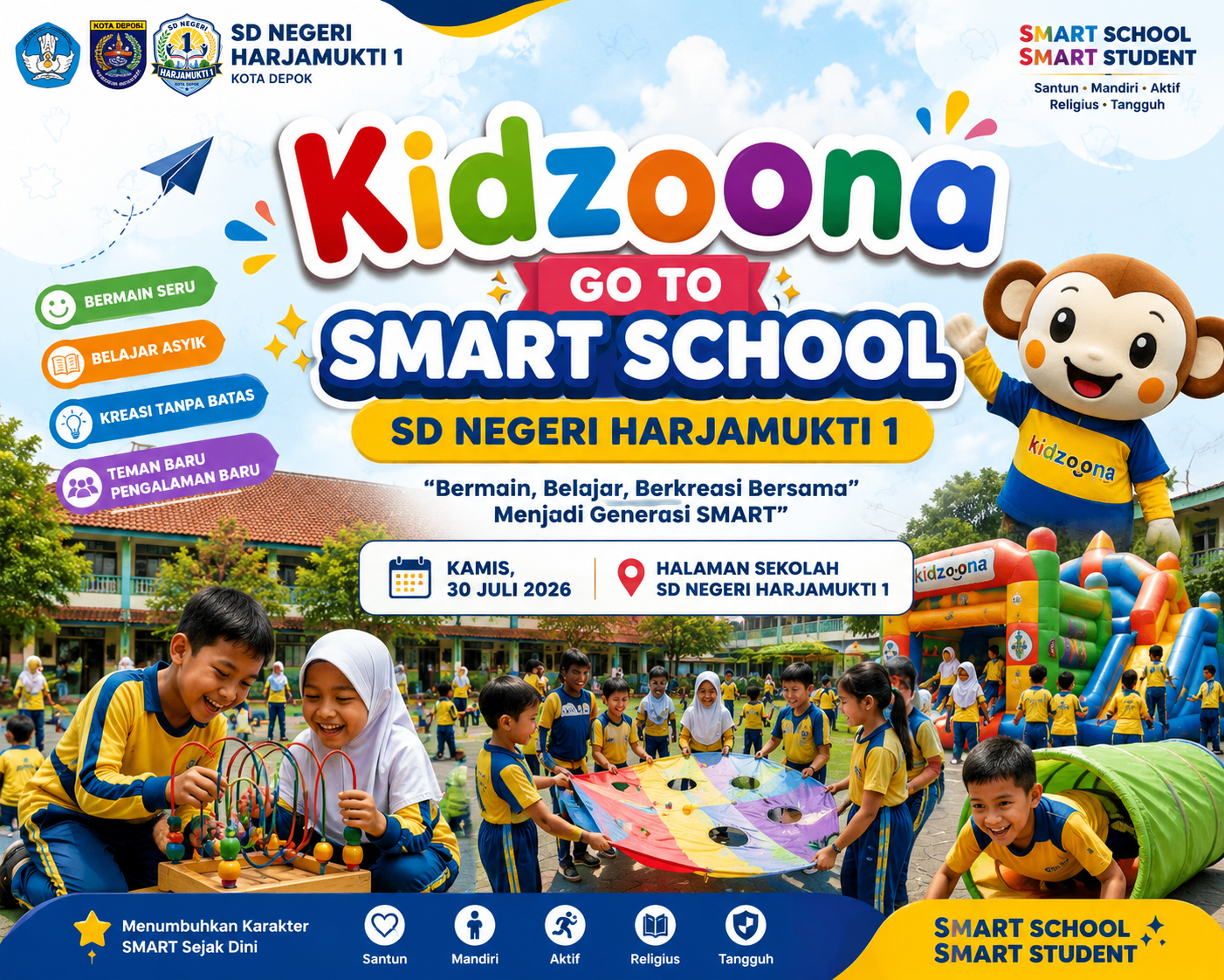 Kidzoona Go To SMART School SD Negeri Harjamukti 1