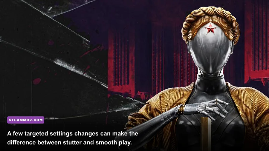 Atomic Heart PC graphics settings menu with resolution and upscaling options