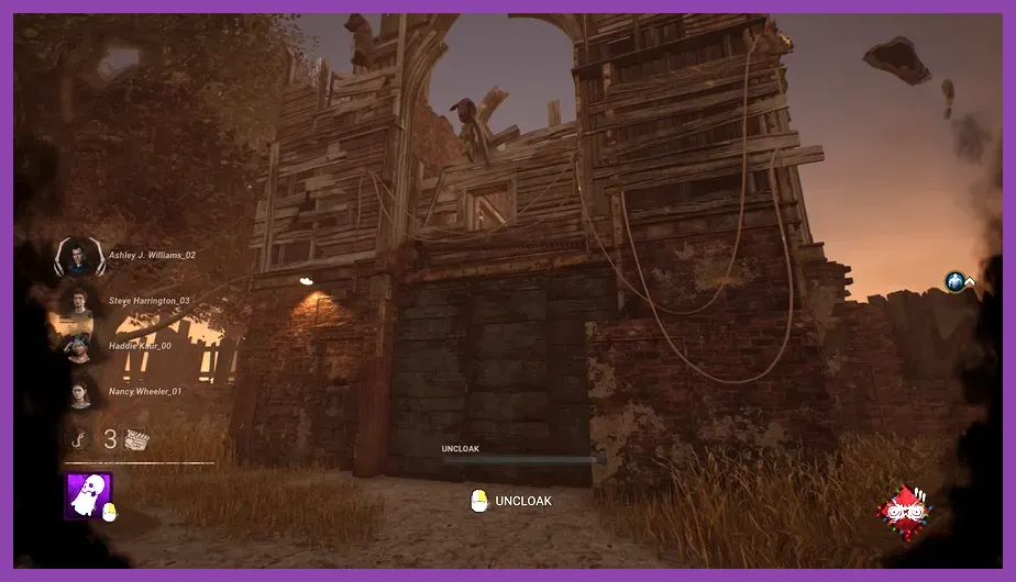 Dead by Daylight survivor activating Adrenaline while the exit gates power on