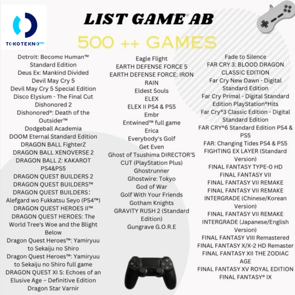 SONY PS4 PRO/SLIM/FAT Online & Offline Storage 500GB/1TB PLAYSTATION PS 4 - Gambar 3