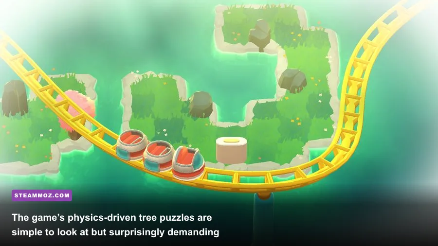 A Monster's Expedition boat and tree environmental puzzle on an island