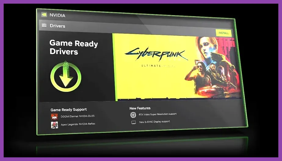 NVIDIA App showing ARC Raiders driver download