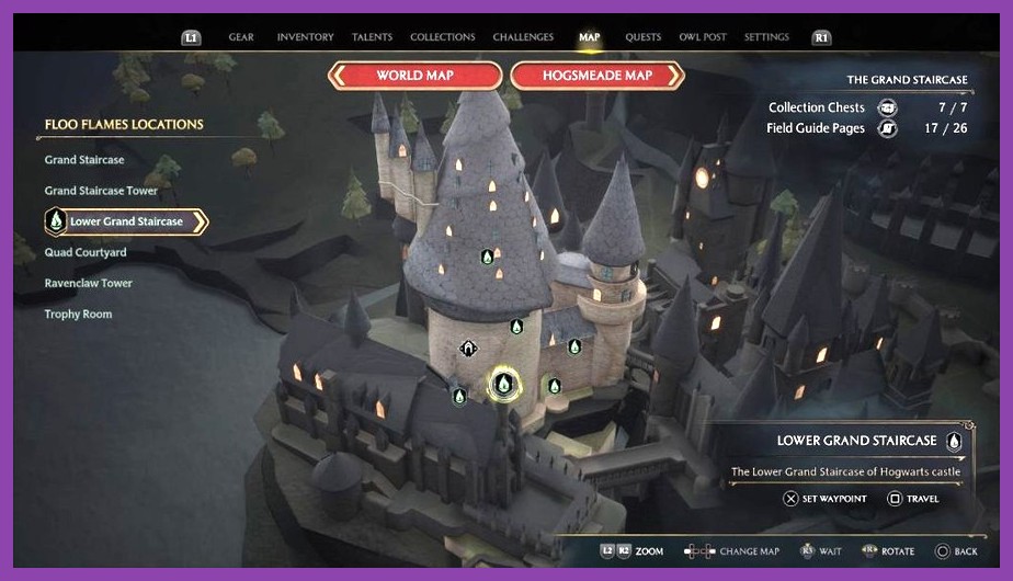 The ghostly Deathday Party room hidden in the dungeons of Hogwarts Legacy