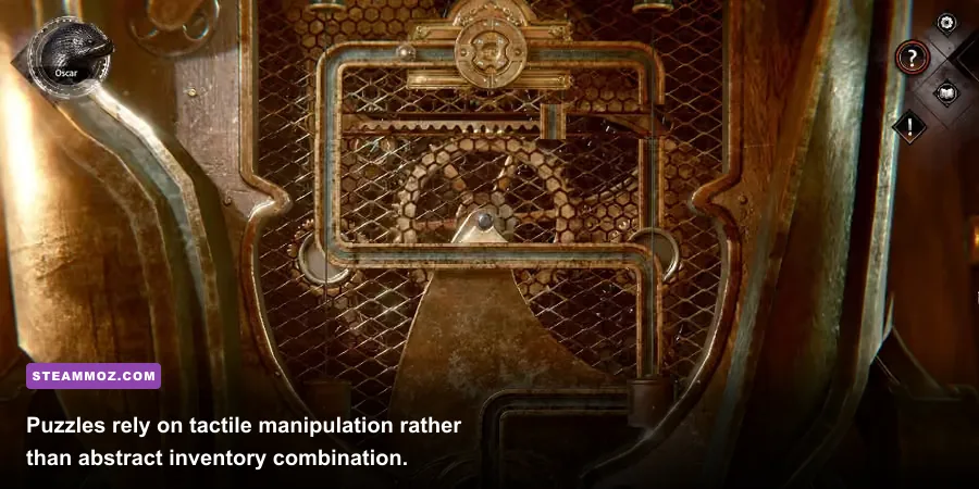 Detailed mechanical automaton puzzle in Syberia The World Before