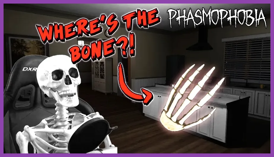 Taking a 3-star photo of a bone in Phasmophobia