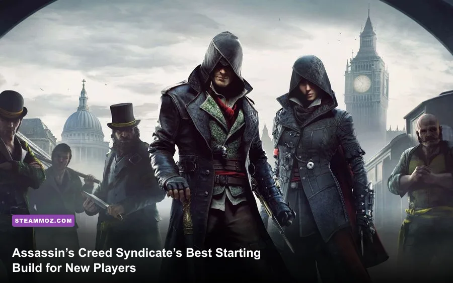 Jacob Frye overlooking Victorian London in Assassin's Creed Syndicate