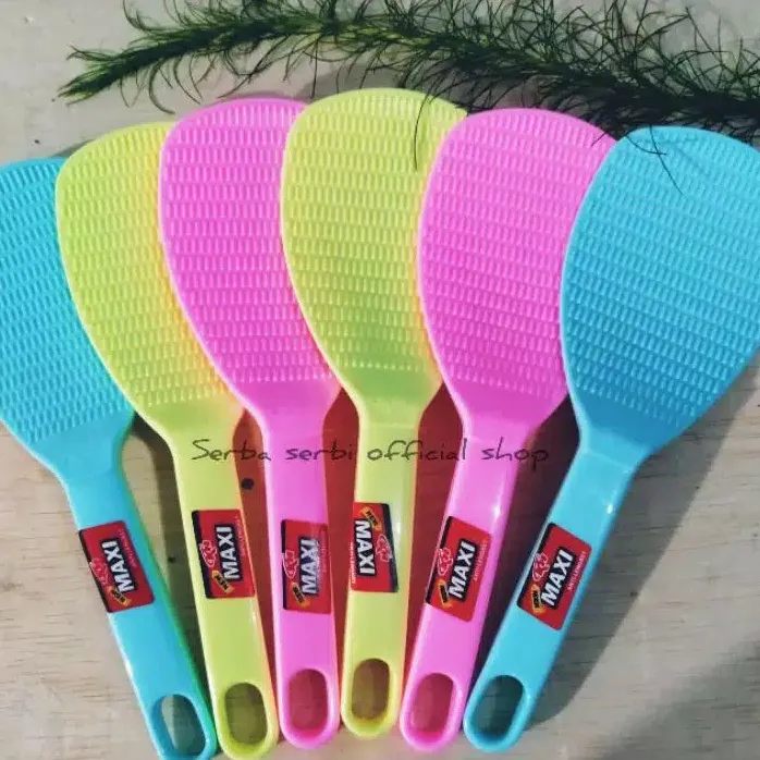 PROMO!!! 6PCS Centong Nasi Maxi Anti Lengket / Centong plastik