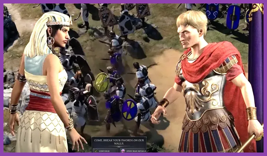 Late game armor sets in Civilization VII showing Elite Guard and Titan Plate on units
