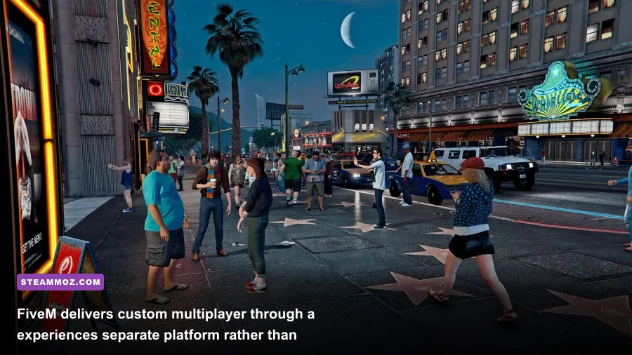 FiveM GTA V roleplay server showing a police pursuit in Los Santos