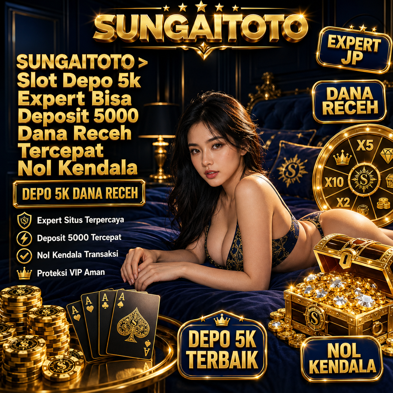 SUNGAITOTO > Slot Depo 5k Expert Bisa Deposit 5000 Dana Receh Tercepat Nol Kendala