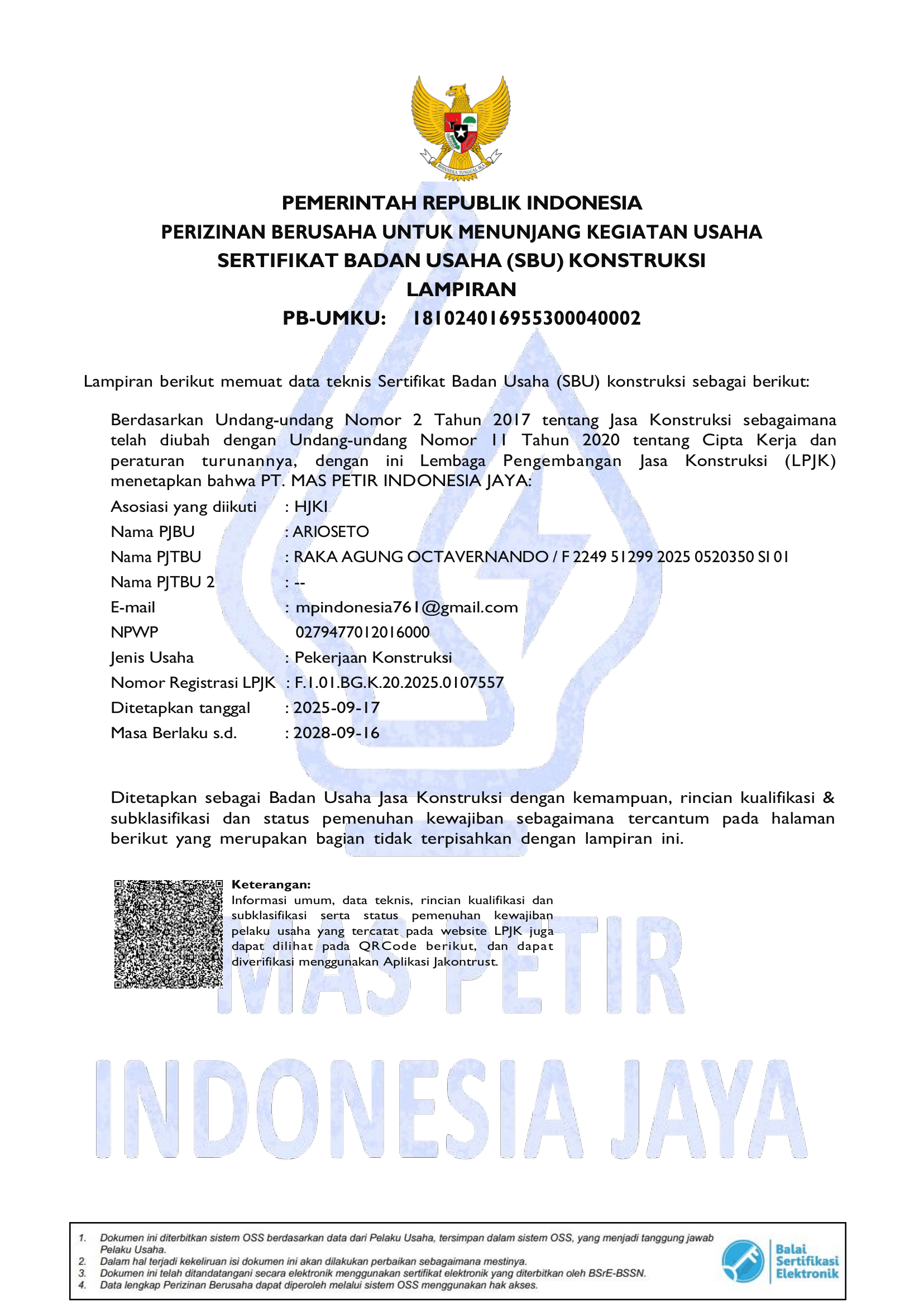 Sertifikasi Badan Usaha Konstruksi Gedung Hunian