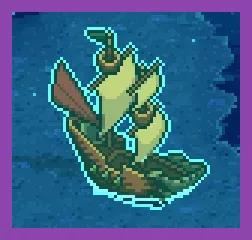 The Vespertine sailing across the world map in Sea of Stars