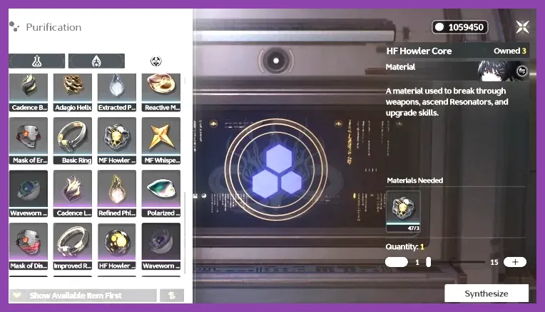 Weapon resonance upgrade system Wuthering Waves