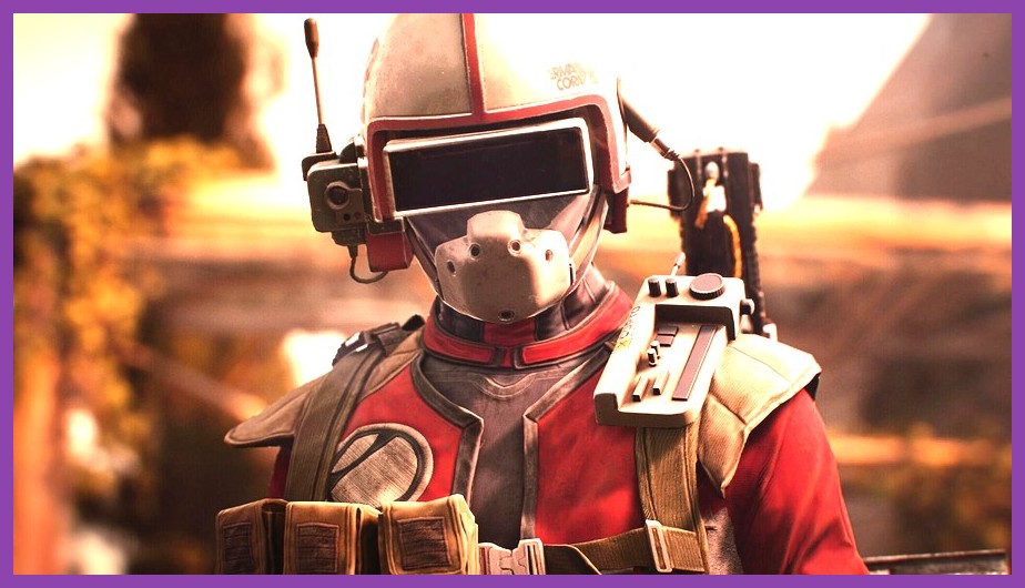 A heavily armored Raider holding defensive tech and high-caliber weaponry