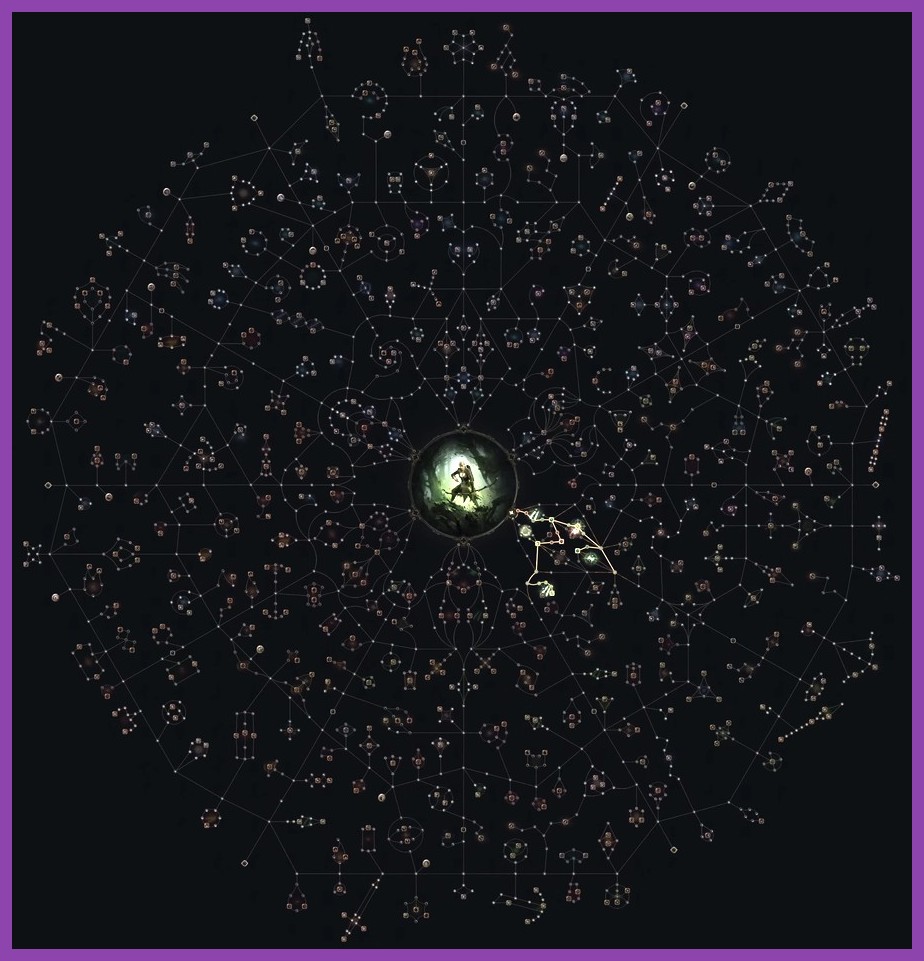 Path of Exile 2 combat showcase featuring high tier spell effects