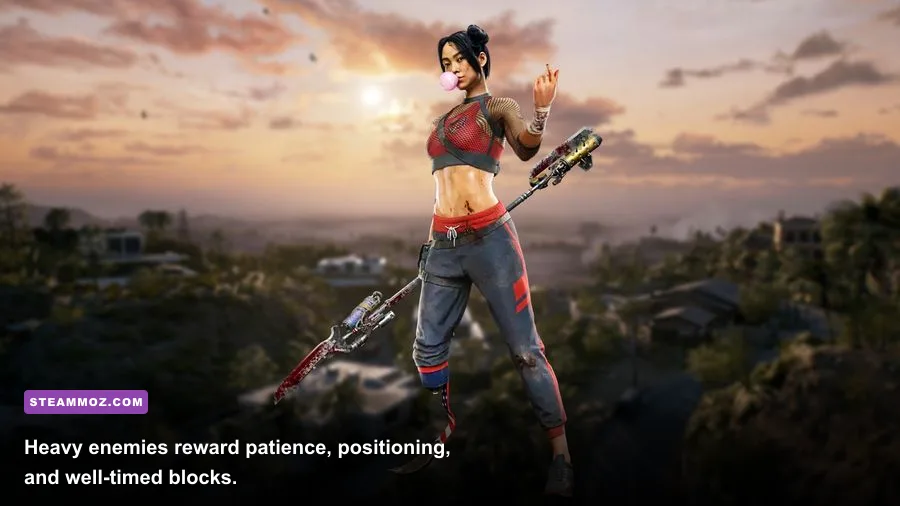 Ryan battling a Crusher zombie in Dead Island 2