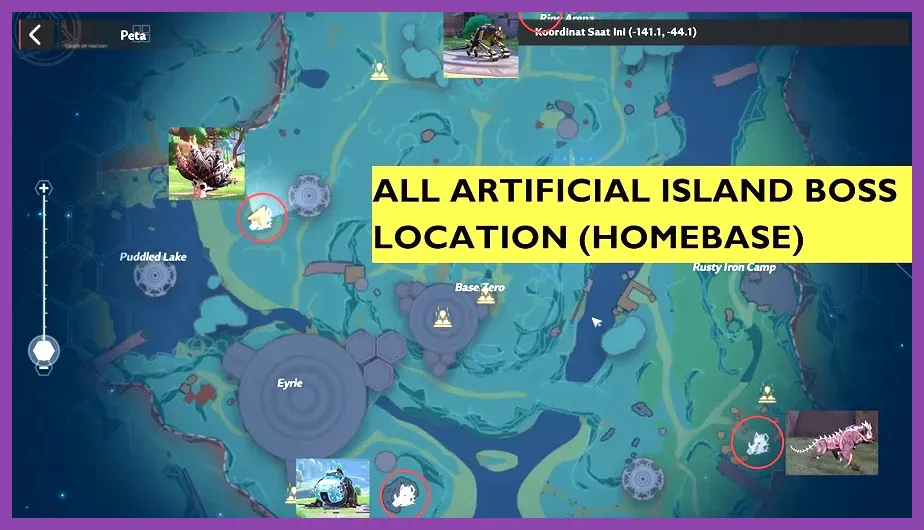 Artificial Island secret location in Tower of Fantasy