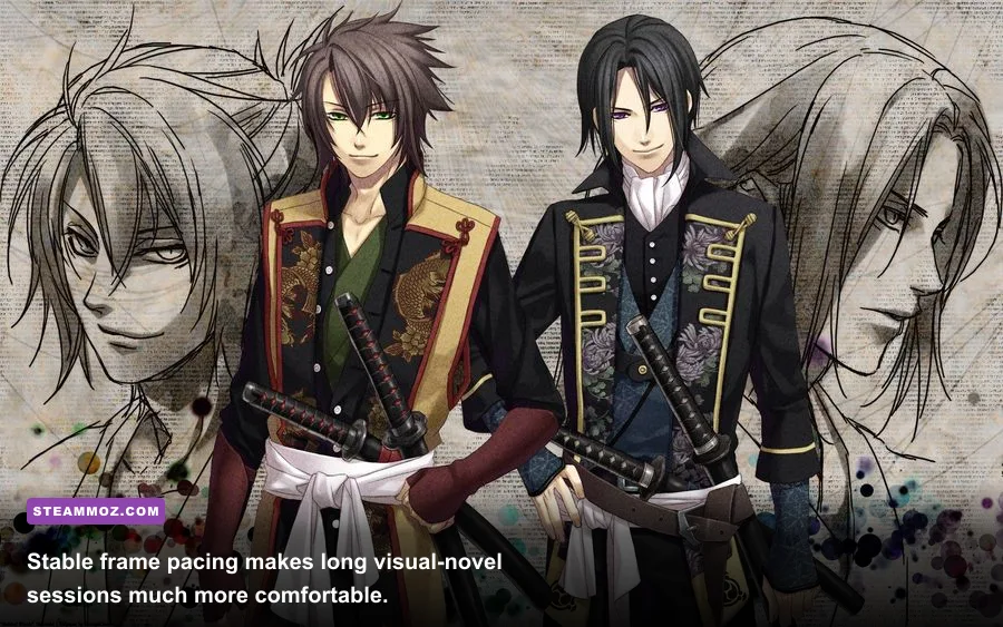 Hakuoki Edo Blossoms wallpaper featuring Chizuru and Hijikata